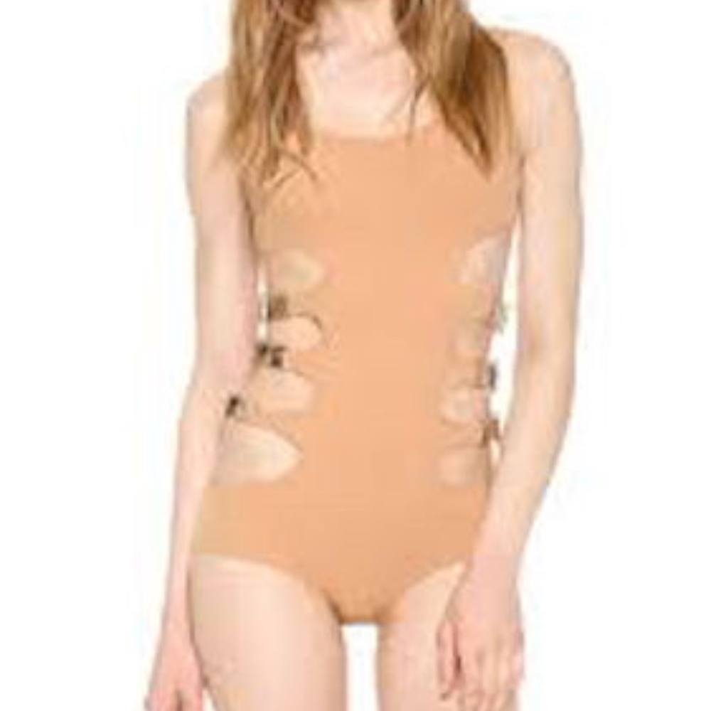 NWT MICHAEL KORS BUCKLED UP CUTT OUT SWIMSUIT 6